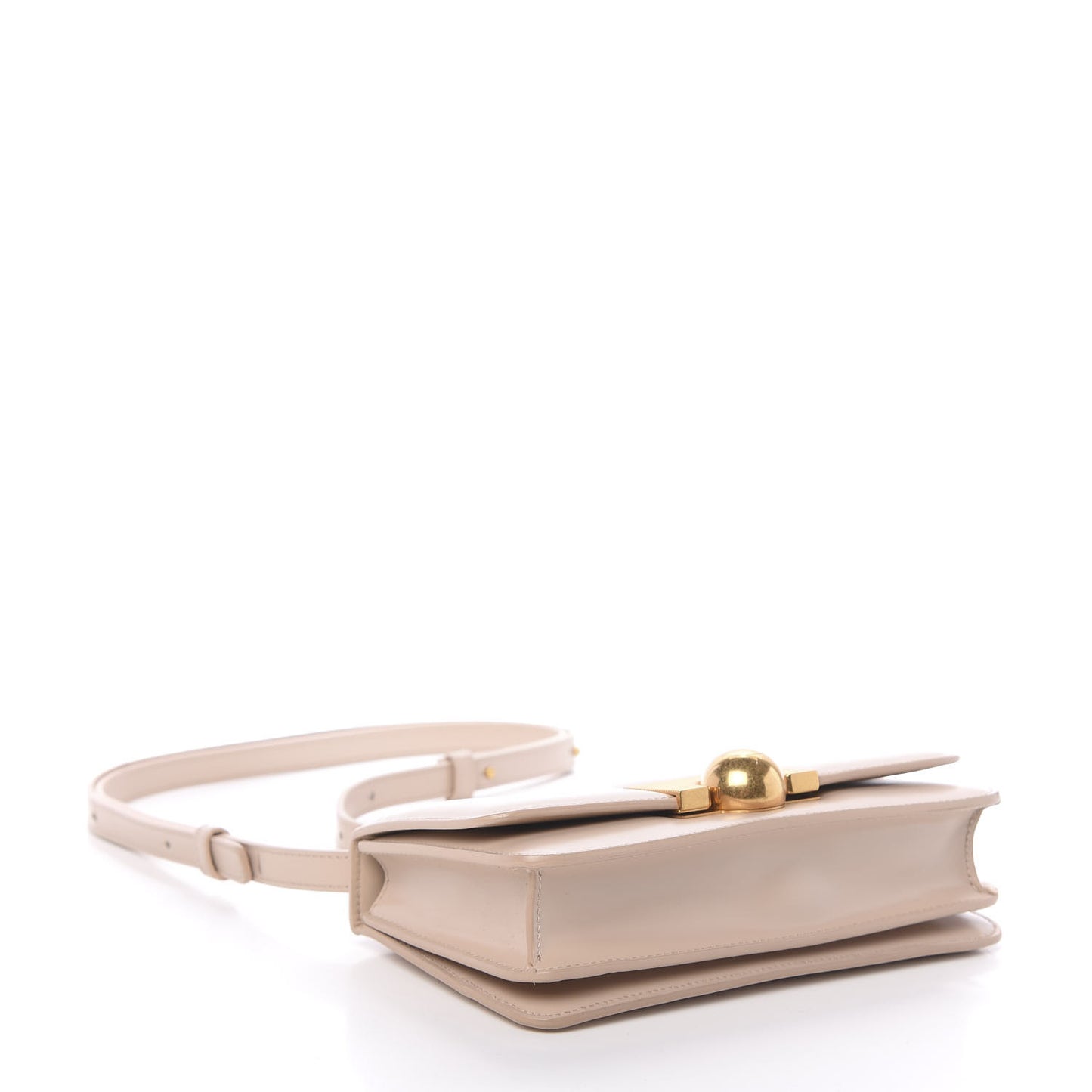 Spazzolato Calfskin Classic Mini BV Bag Nude