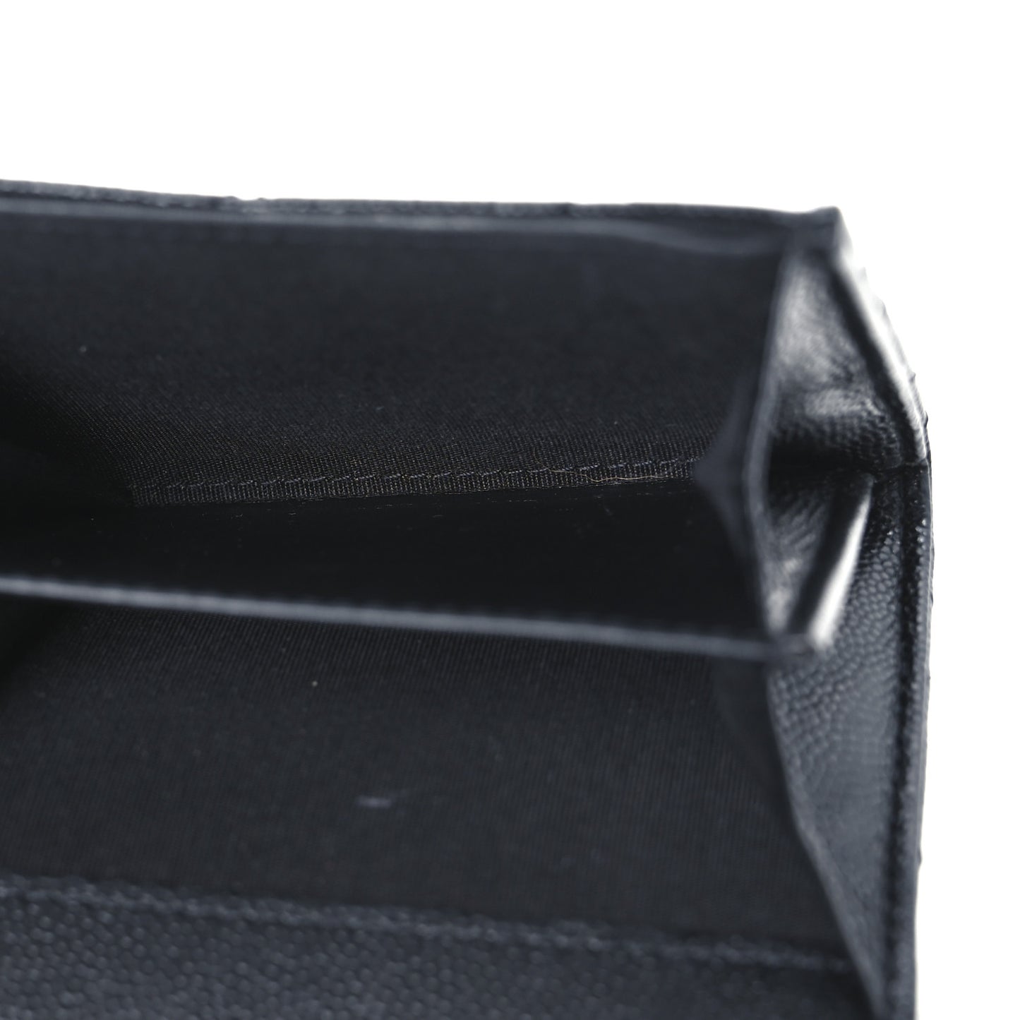 Caviar Quilted Flap Card Holder So Black