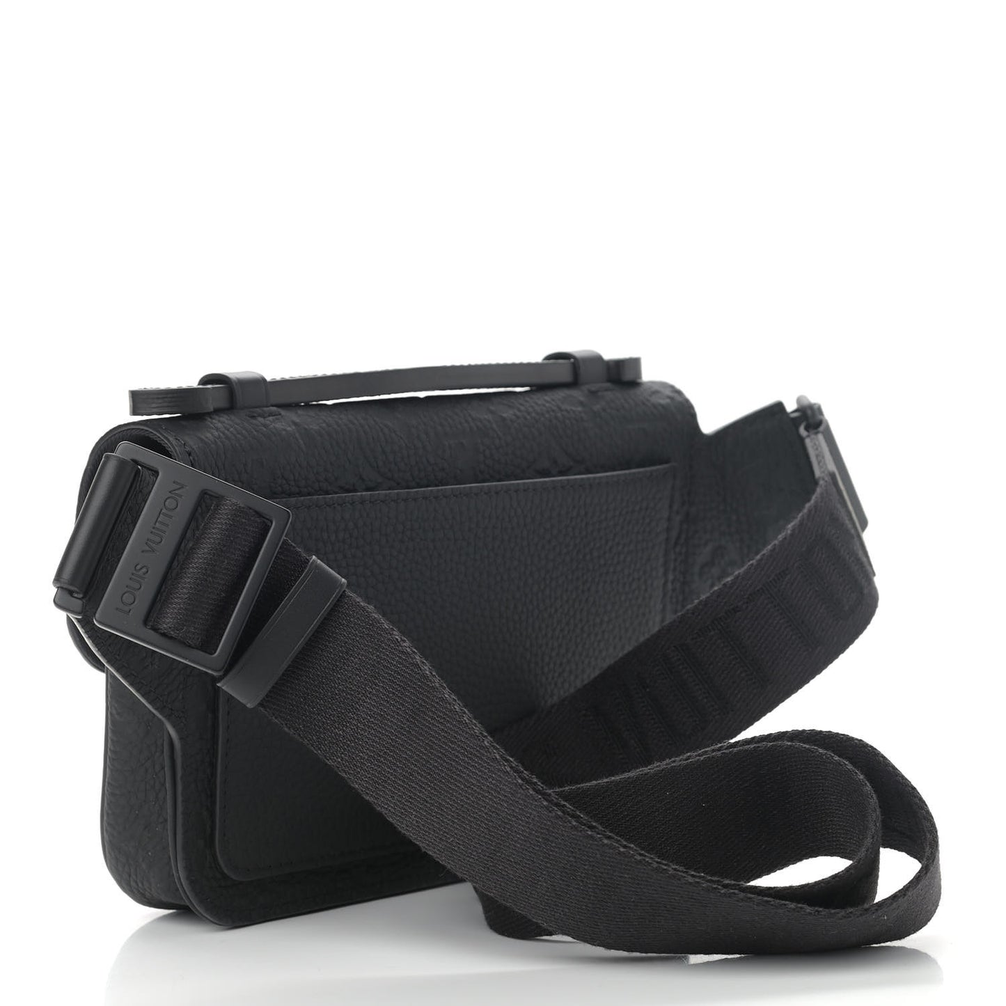 Taurillon Monogram S Lock Sling Bag Black