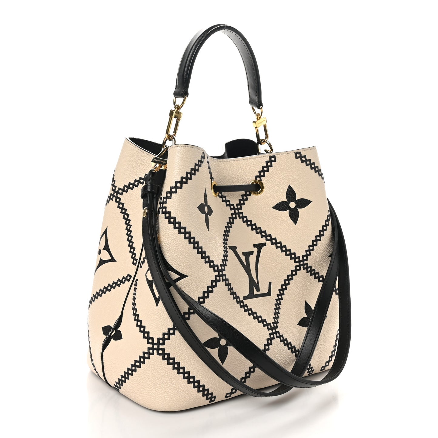 Empreinte Monogram Giant Broderies Neonoe MM Cream Black