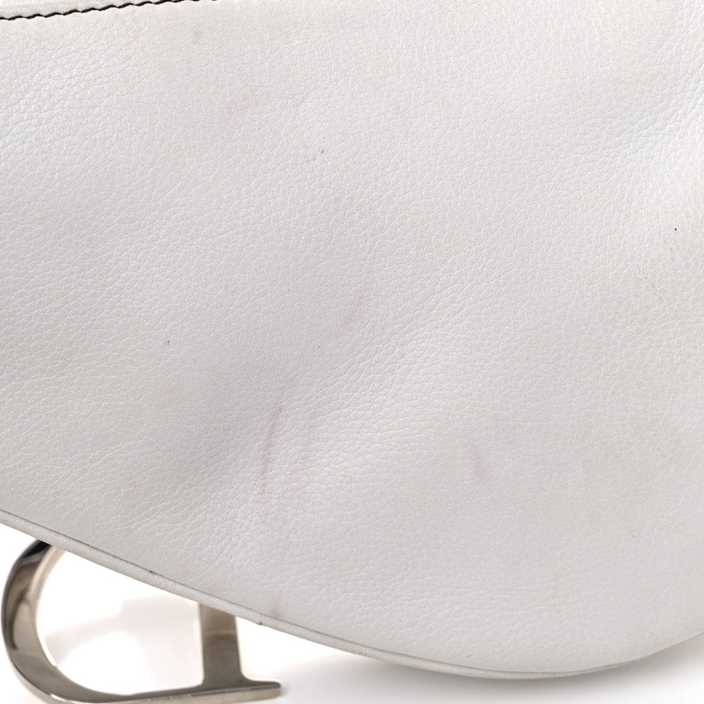 Calfskin Saddle Bag White