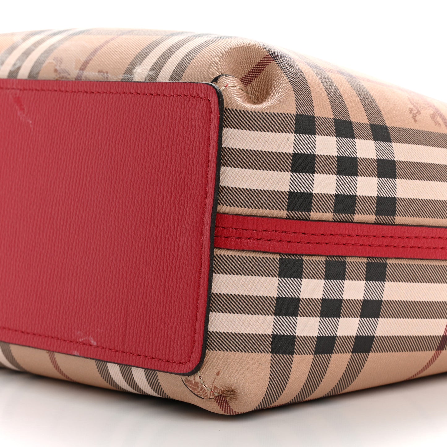 Haymarket Check Medium Reversible Tote Poppy Red