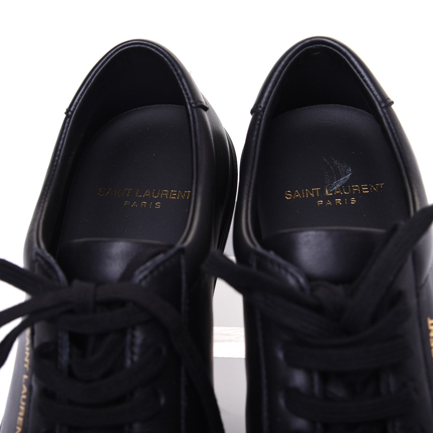 Calfskin Womens Andy Low Top Sneakers 38 Black