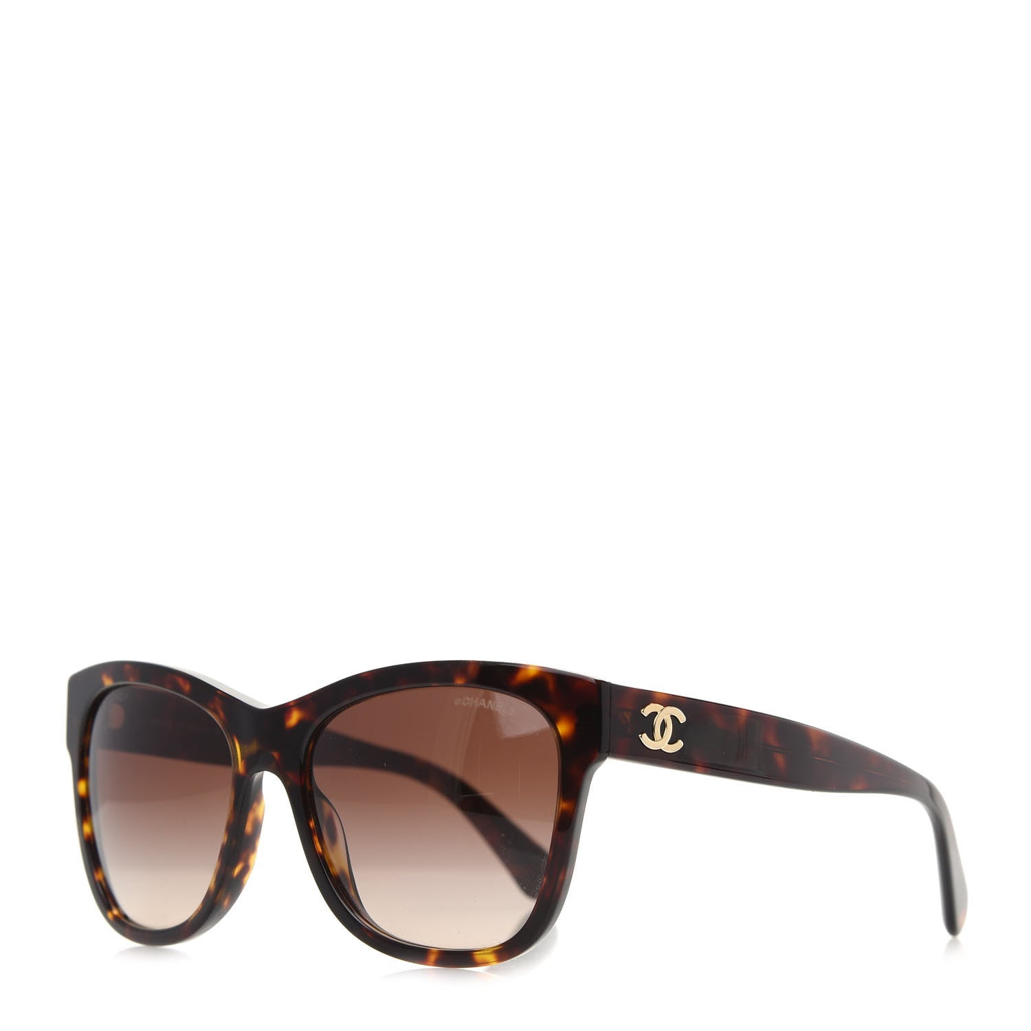 Chanel Acetate Runway Square Sunglasses 5380 Dark Tortoise 1 of 8