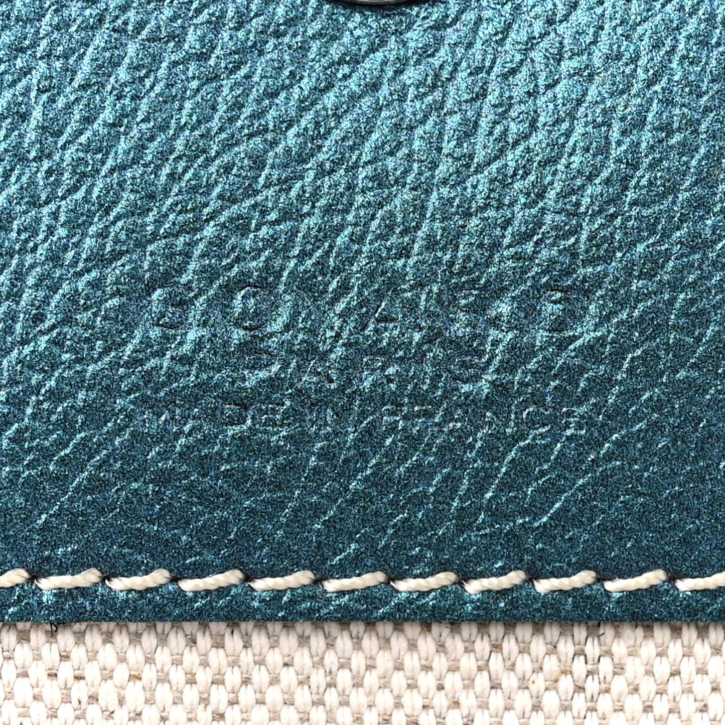 Iridescent Goyardine Saint Louis PM Pearly Blue