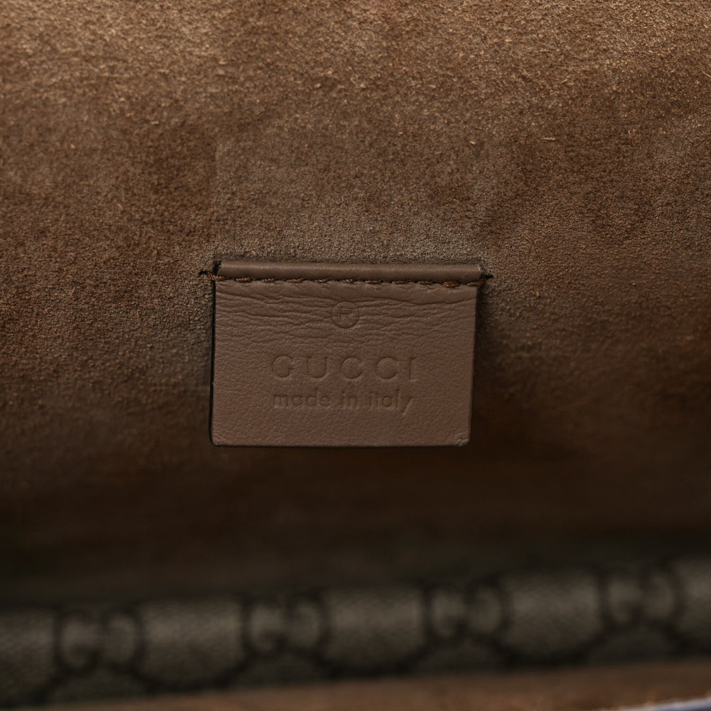GG Supreme Monogram Small Dionysus Shoulder Bag Taupe