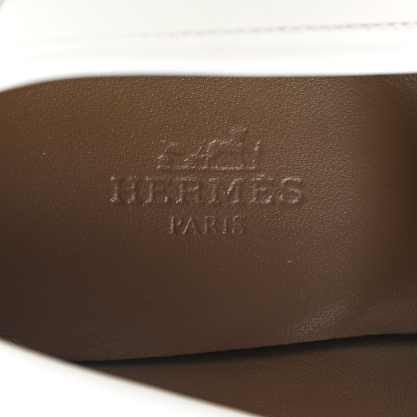Calfskin Womens Paris Loafers 36.5 White