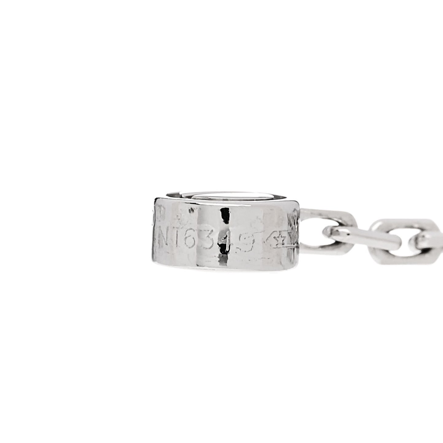 18K White Gold Diamond LOVE Drop Earrings