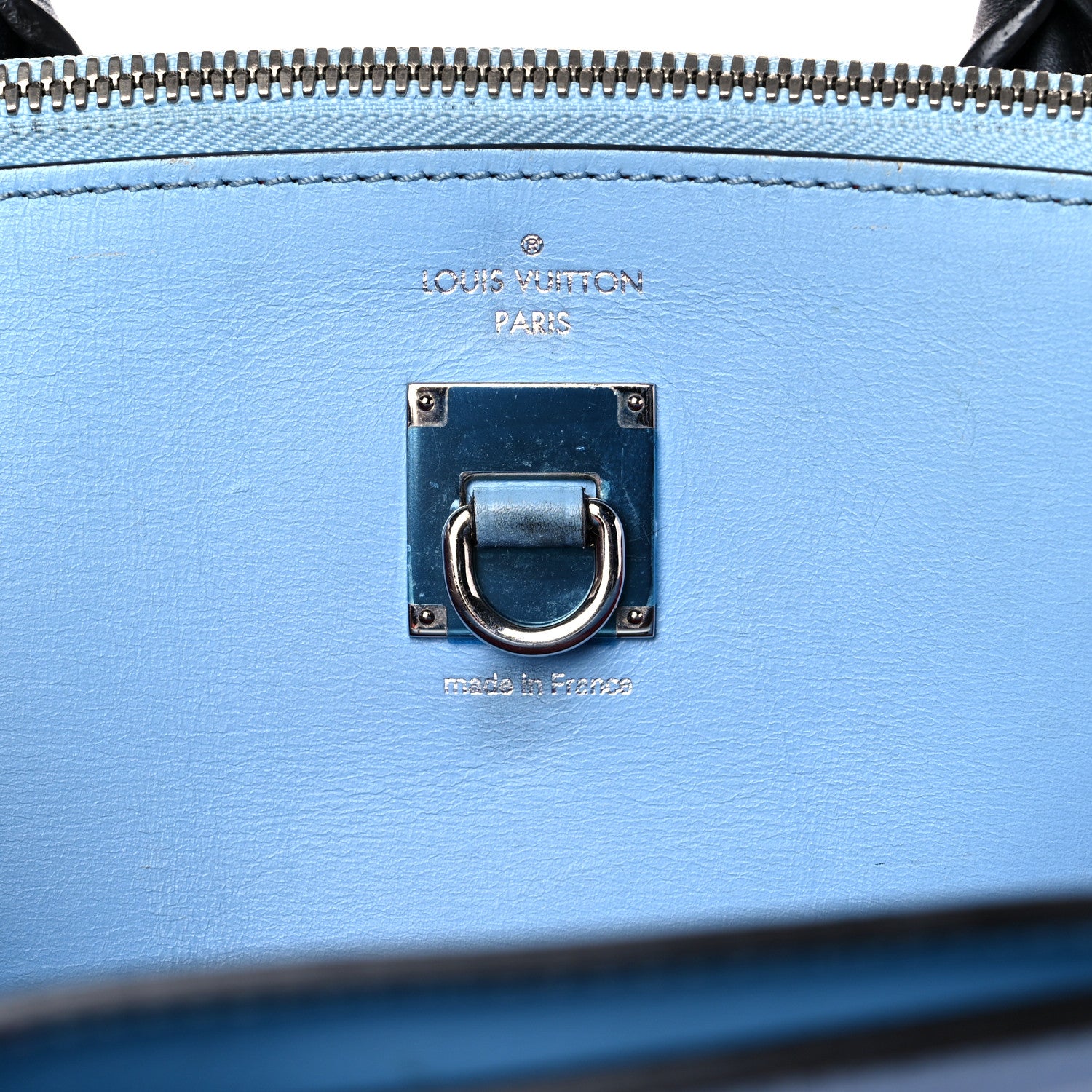 Louis Vuitton Calfskin City Steamer MM Rouge Blue 6 of 22