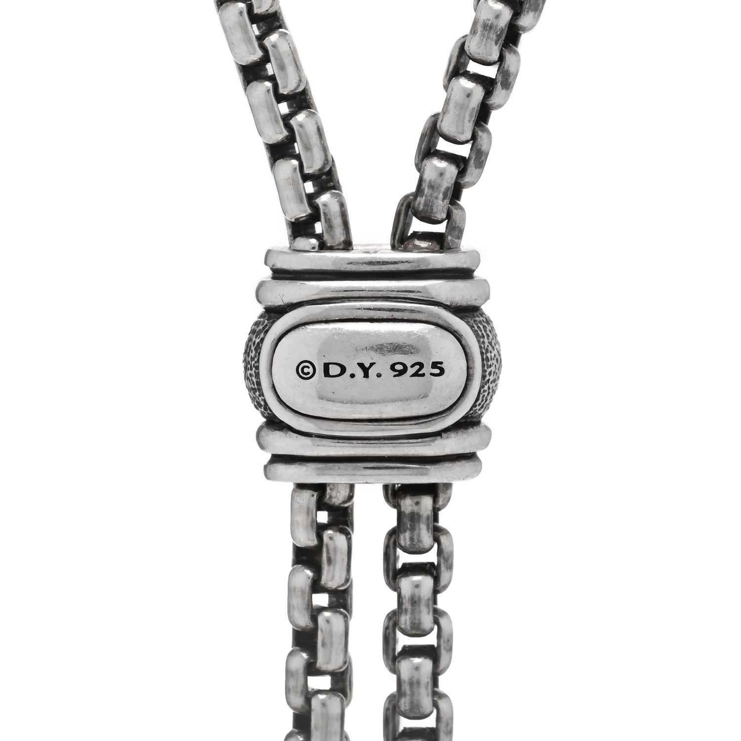 David Yurman Sterling Silver Diamond Renaissance Tassel Necklace 4 of 4