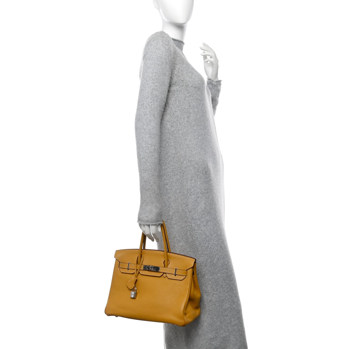 Taurillon Clemence Birkin 30 Natural Sable