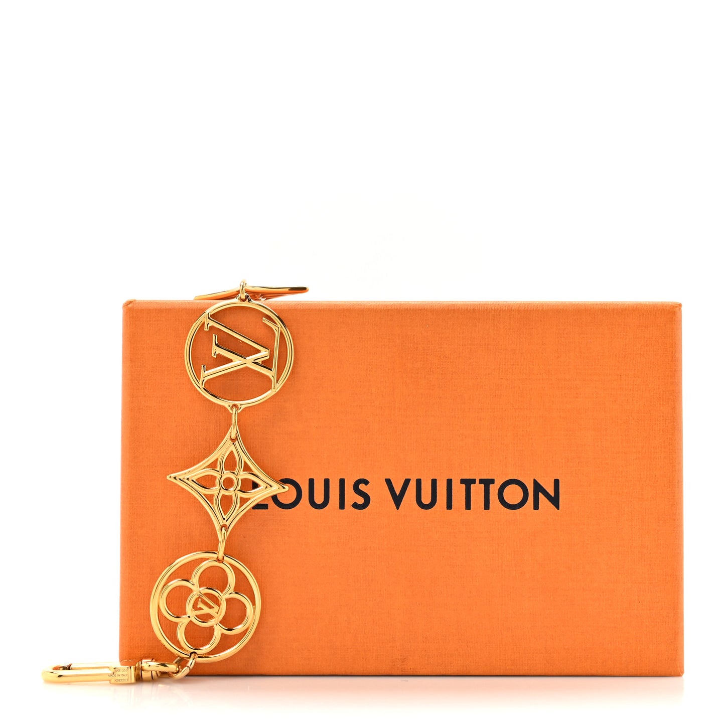 Metal Twiggy Chain Bag Charm Gold