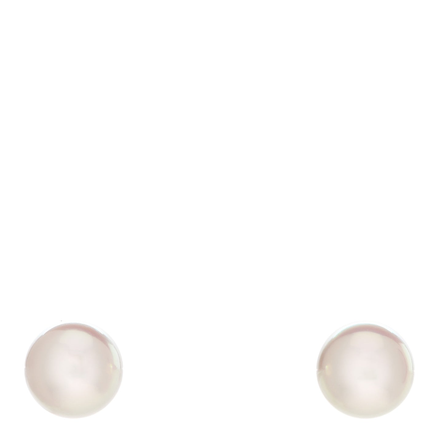 18K White Gold Akoya Pearl 7.5-8mm Stud Earrings