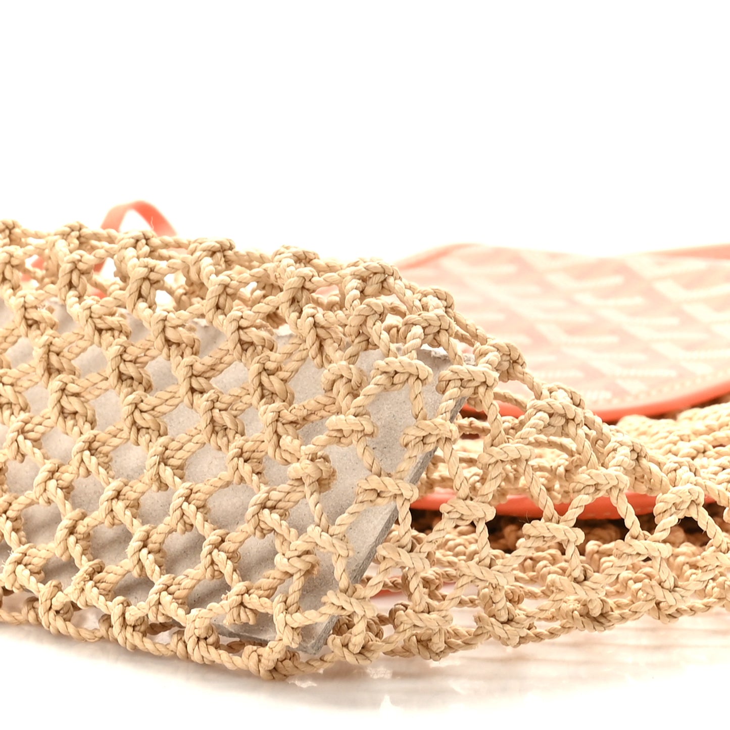 Goyardine Net Aligre Tote Coral