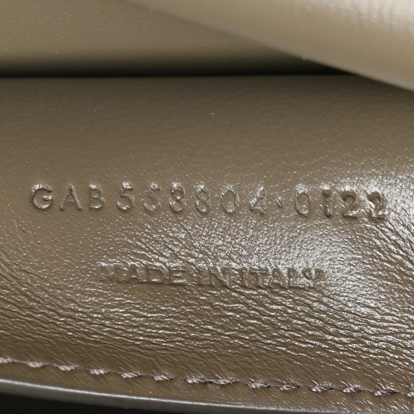 Smooth Calfskin Suede Medium Reversible Monogram Kate Satchel Taupe