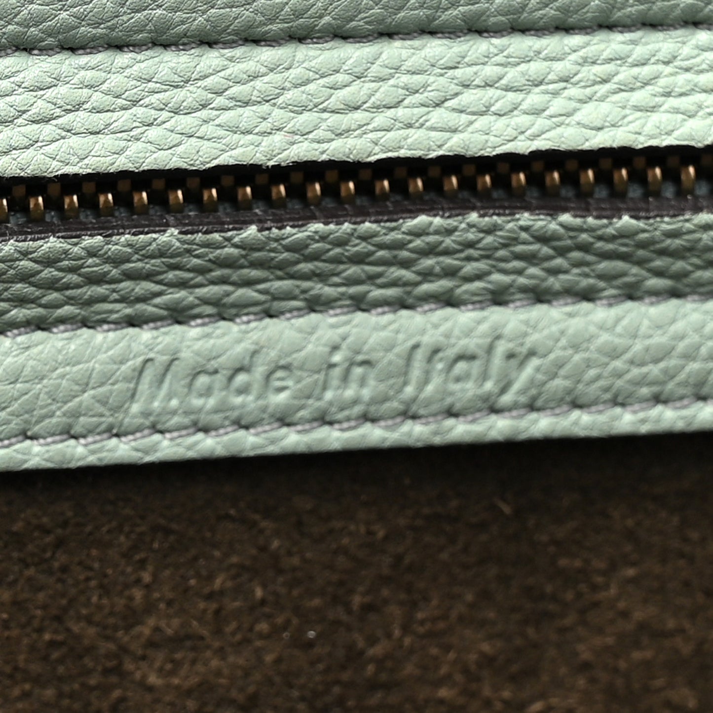 Grained Calfskin Medium Phantom Luggage Jade