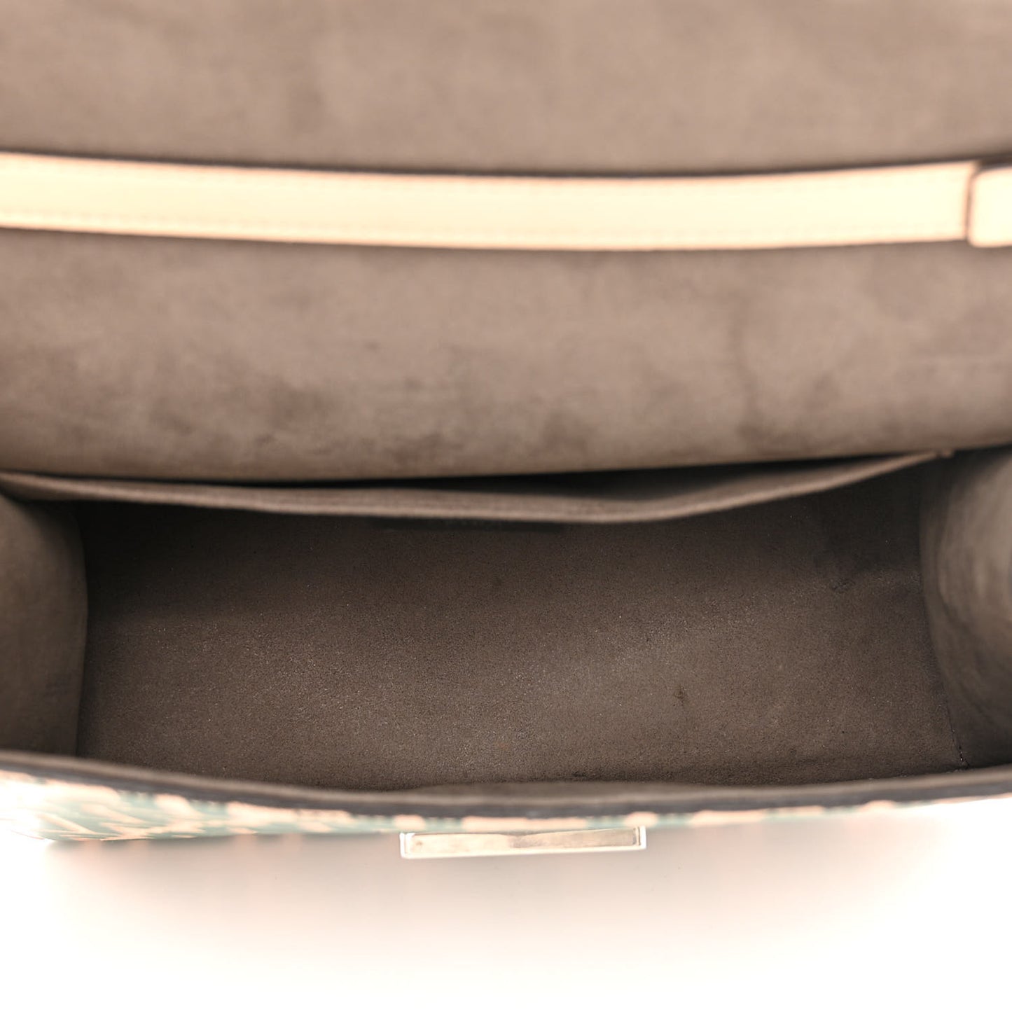 Vitello Century F is Fendi Whipstitch Threads FF Embossed Kan I Shoulder Bag Plaster Giada