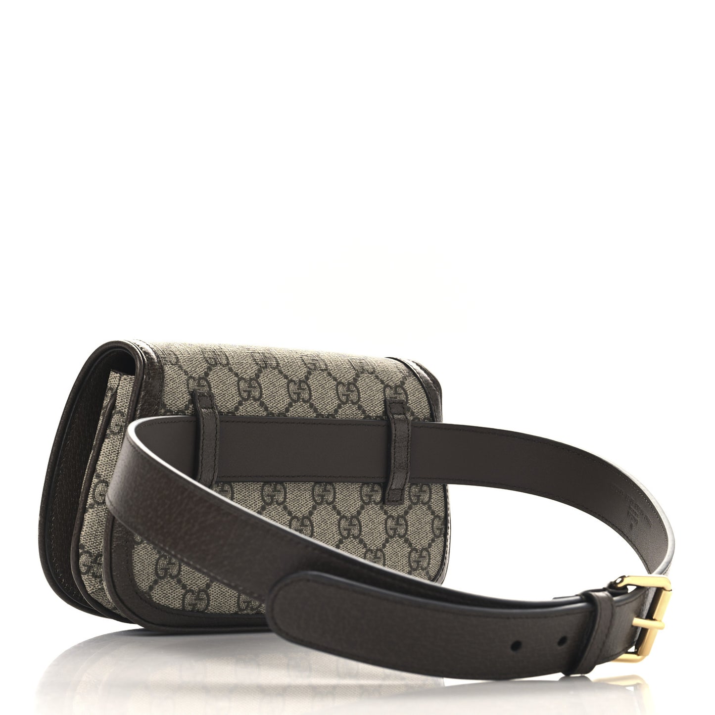 GG Supreme Monogram Textured Dollar Calfskin Blondie Belt Bag 80 32 Beige Ebony New Acero