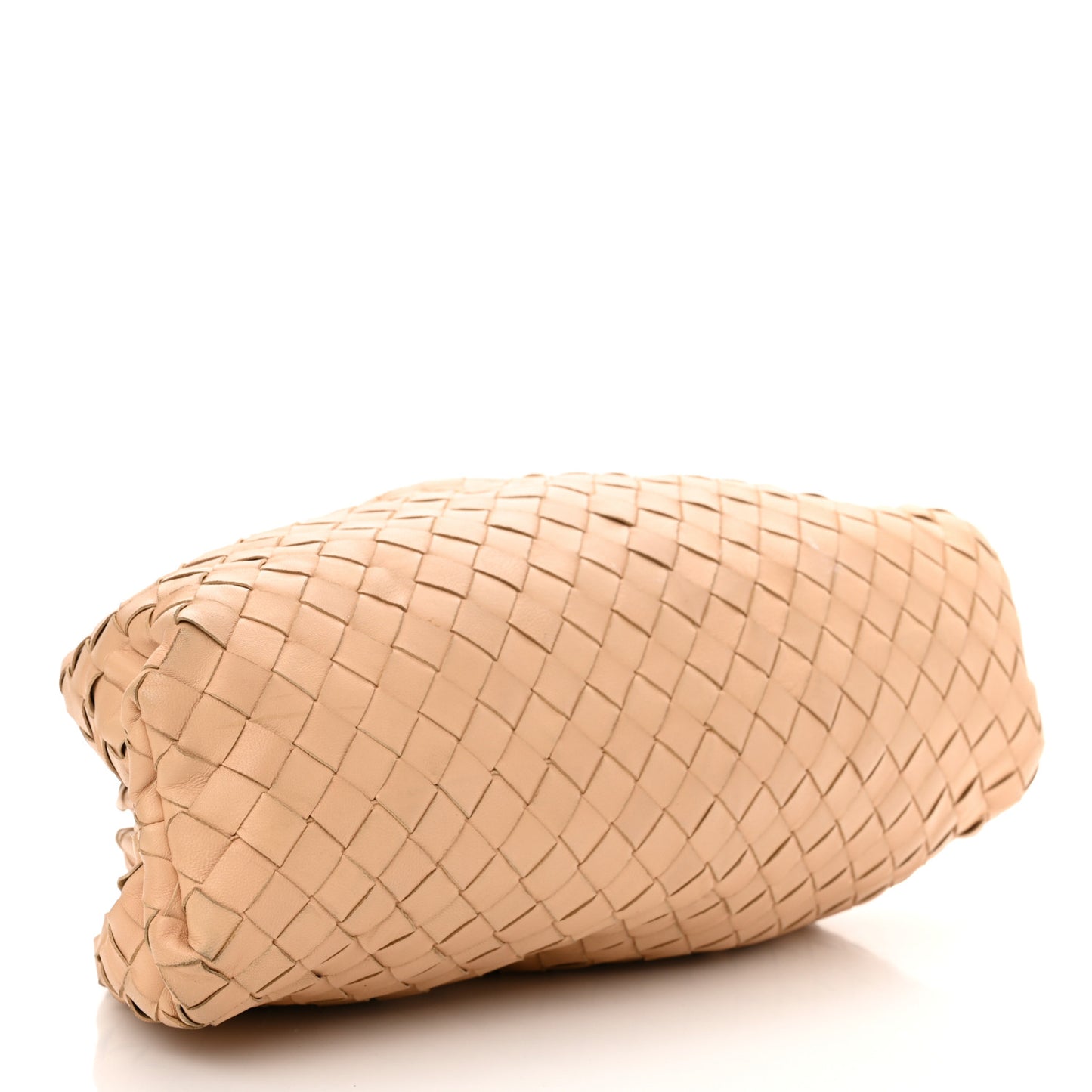 Nappa Maxi Intrecciato The Pouch Oversized Clutch Almond