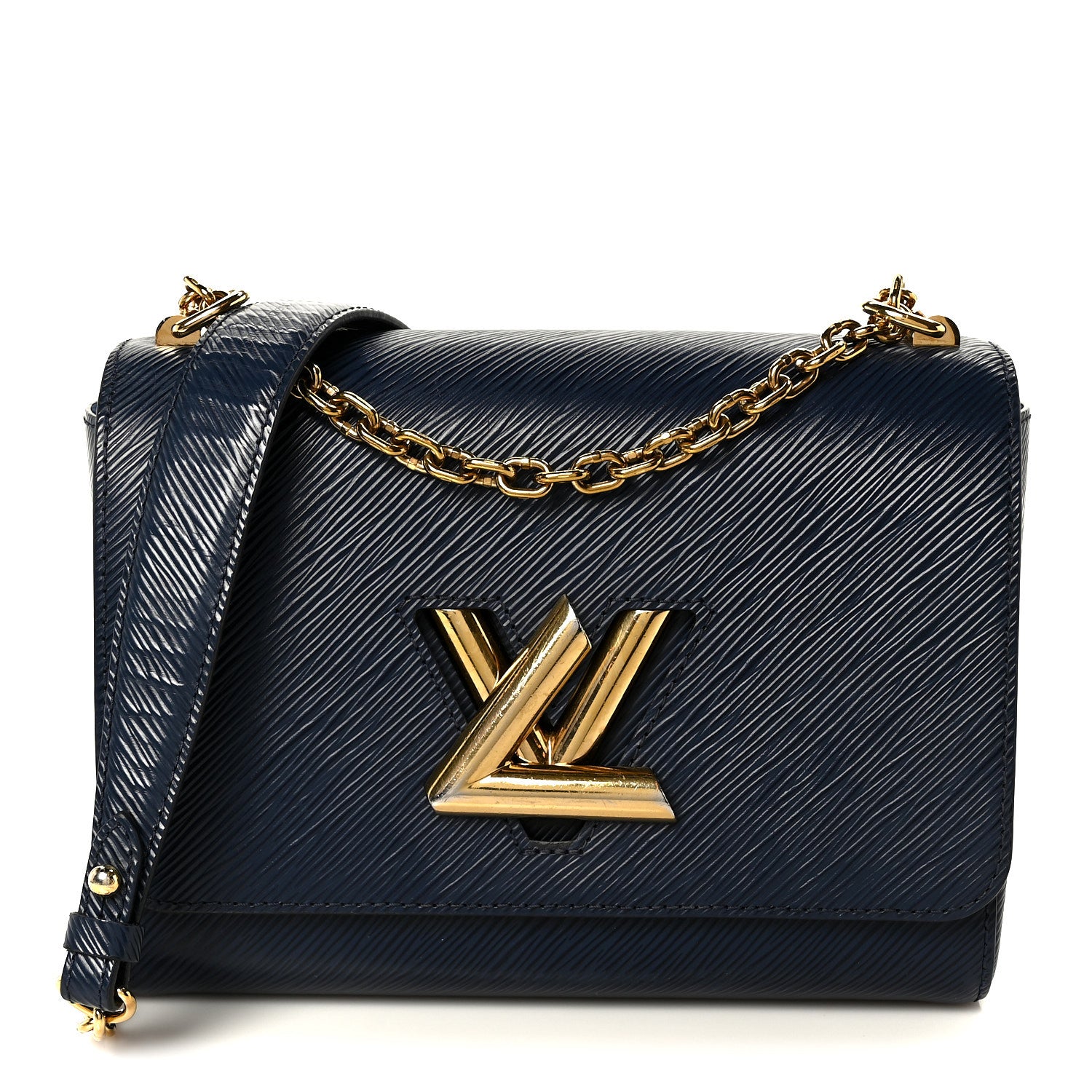 Louis Vuitton Epi Twist Shoulder Bag MM Indigo 1893964 – FASHIONPHILE