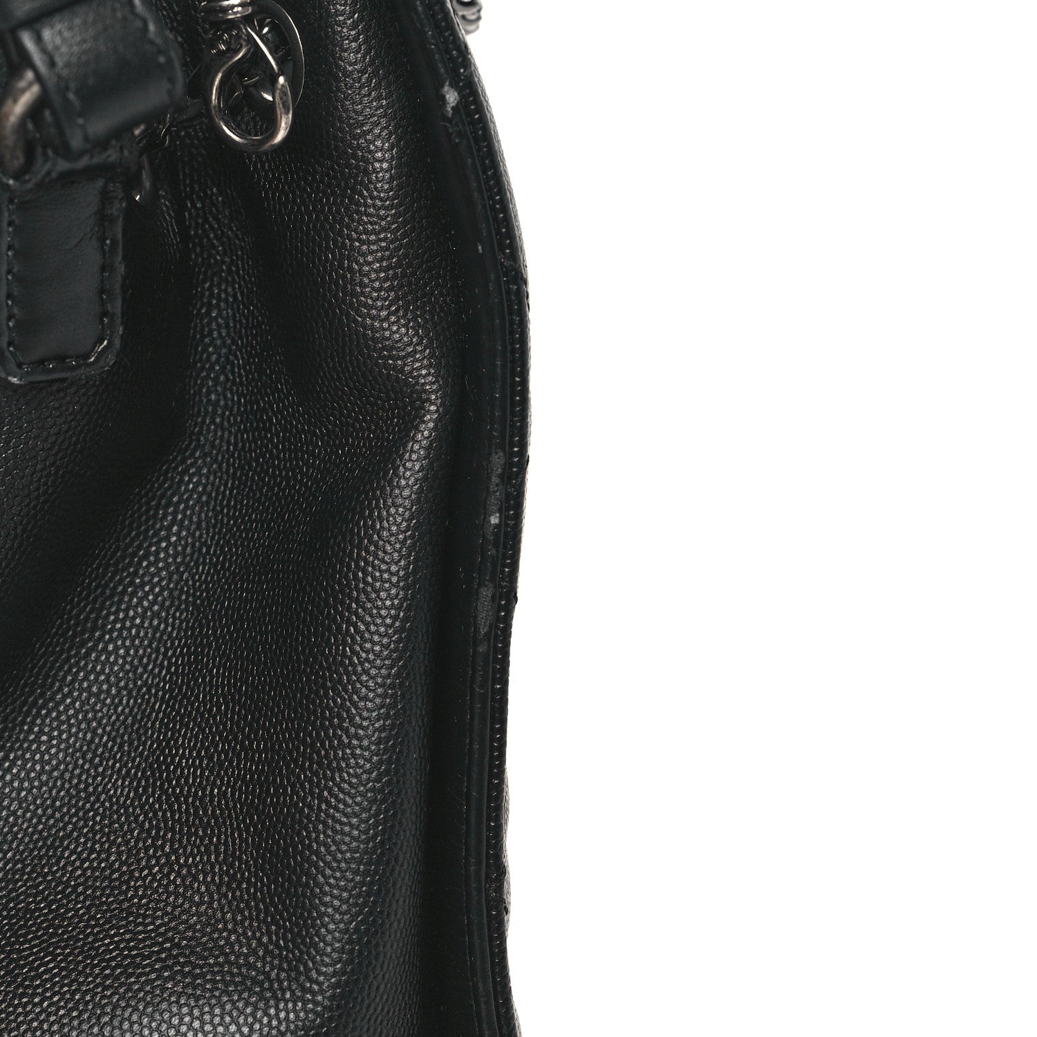 Chanel Caviar Quilted Medium CC Bucket Bag Black 13 of 16