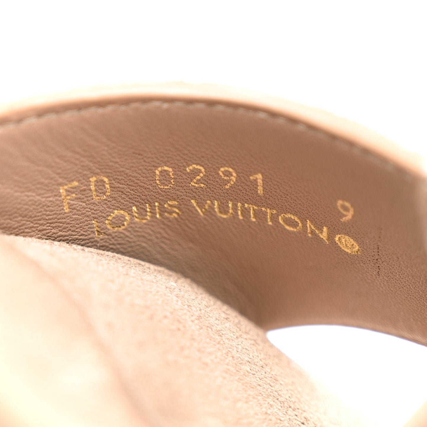 Monogram Fur LV Easy Mule 9 Brown