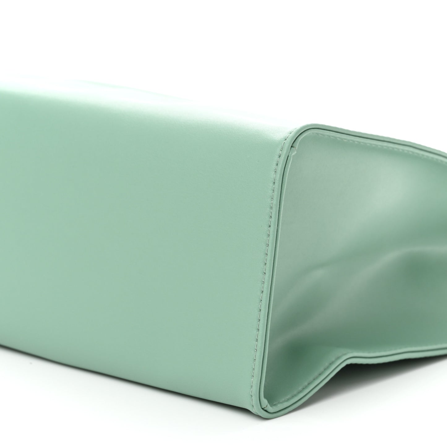Vegan Leather Medium Shopping Bag Sage