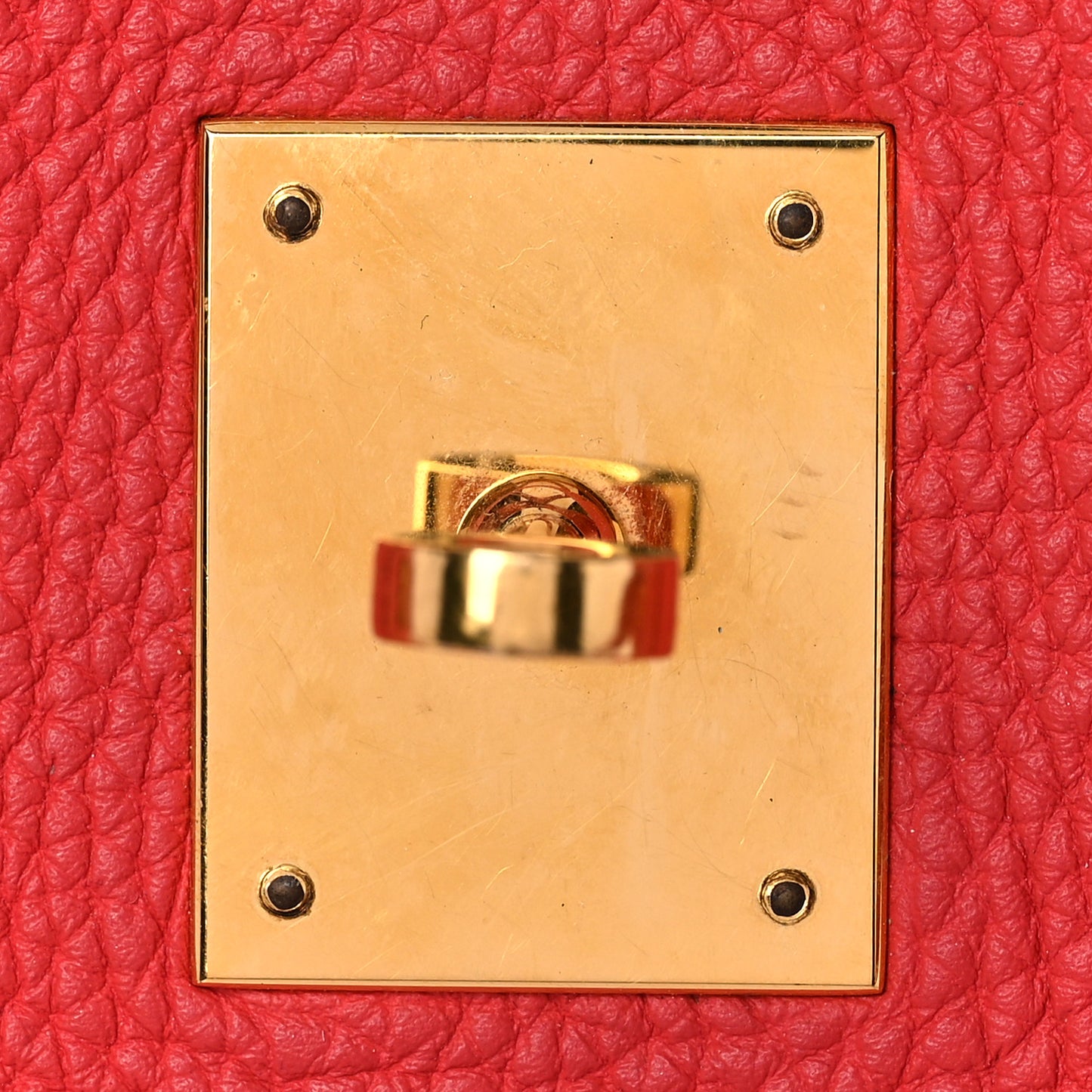 Togo Birkin 35 Rouge Pivoine