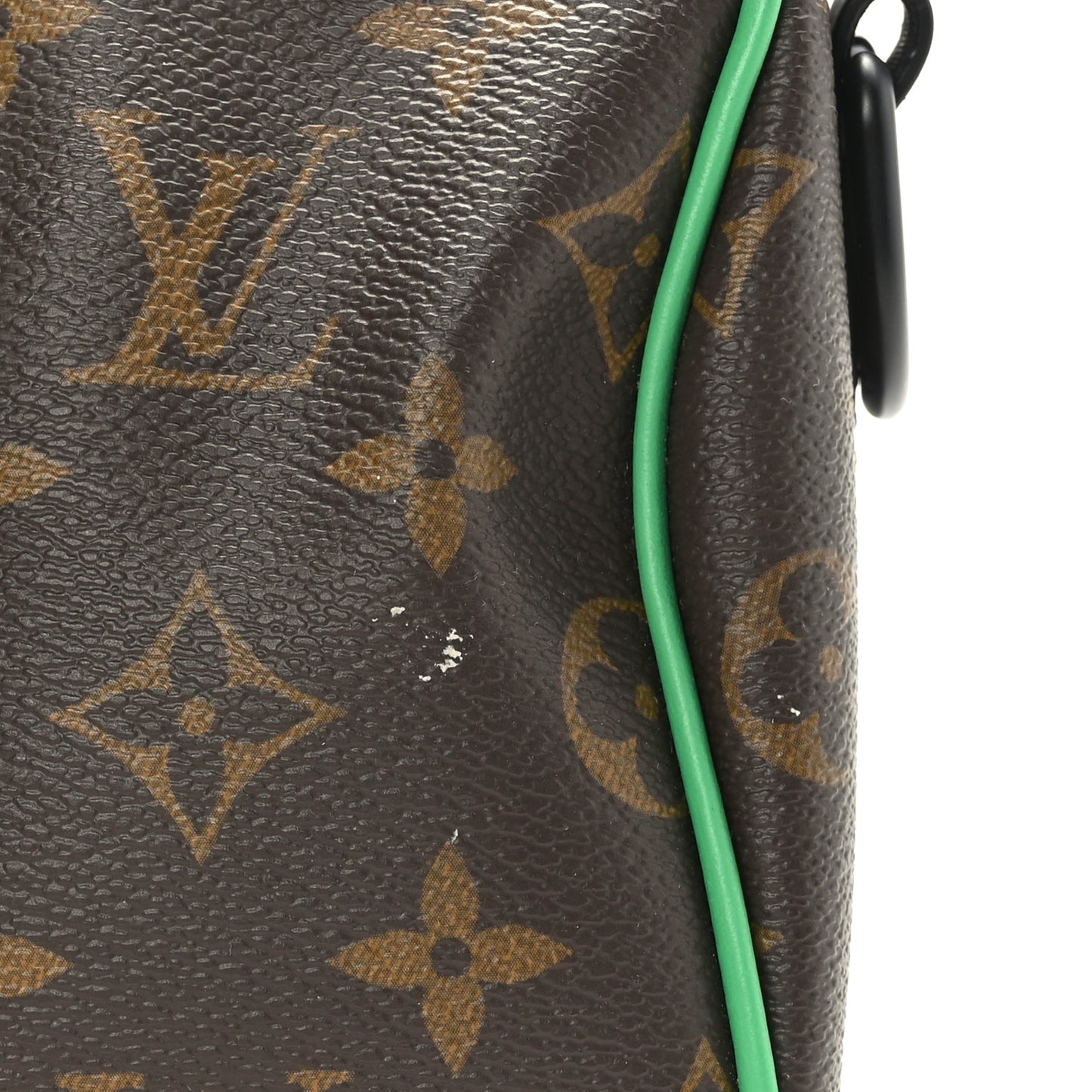 Monogram Macassar Keepall Bandouliere 25 Minty Green
