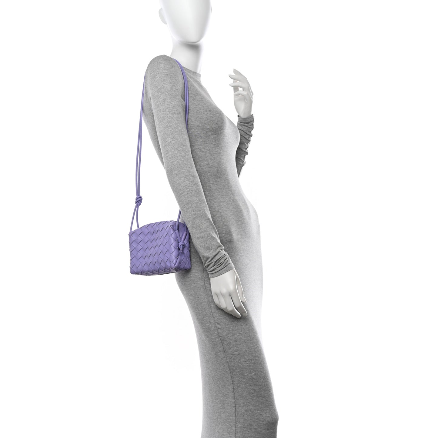 Nappa Intrecciato Mini Loop Camera Bag Wisteria