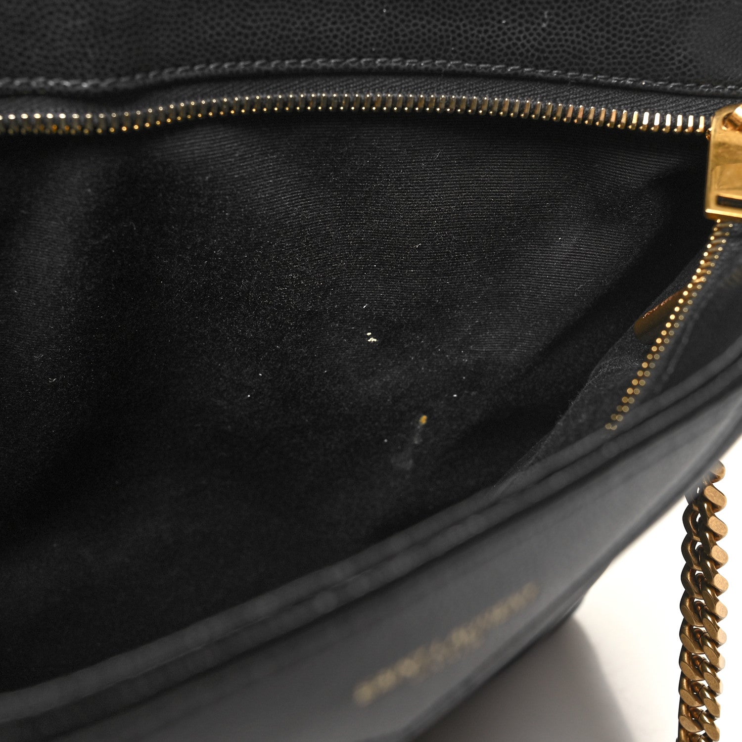Saint Laurent Grain de Poudre Matelasse Chevron Medium Tribeca Shopping Bag Black 12 of 12