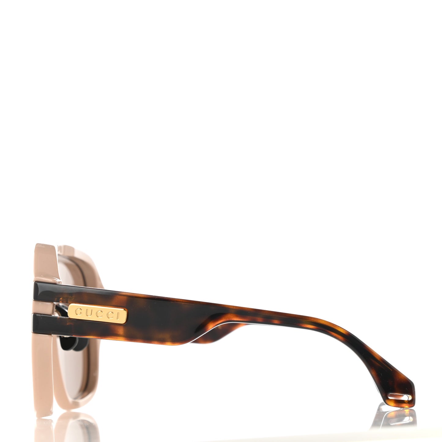 Acetate Aviator Sunglasses GG0663S Havana