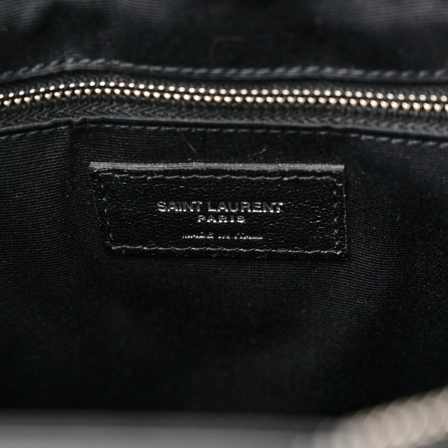 Calfskin Y Quilted Monogram Large Loulou Shopper Black