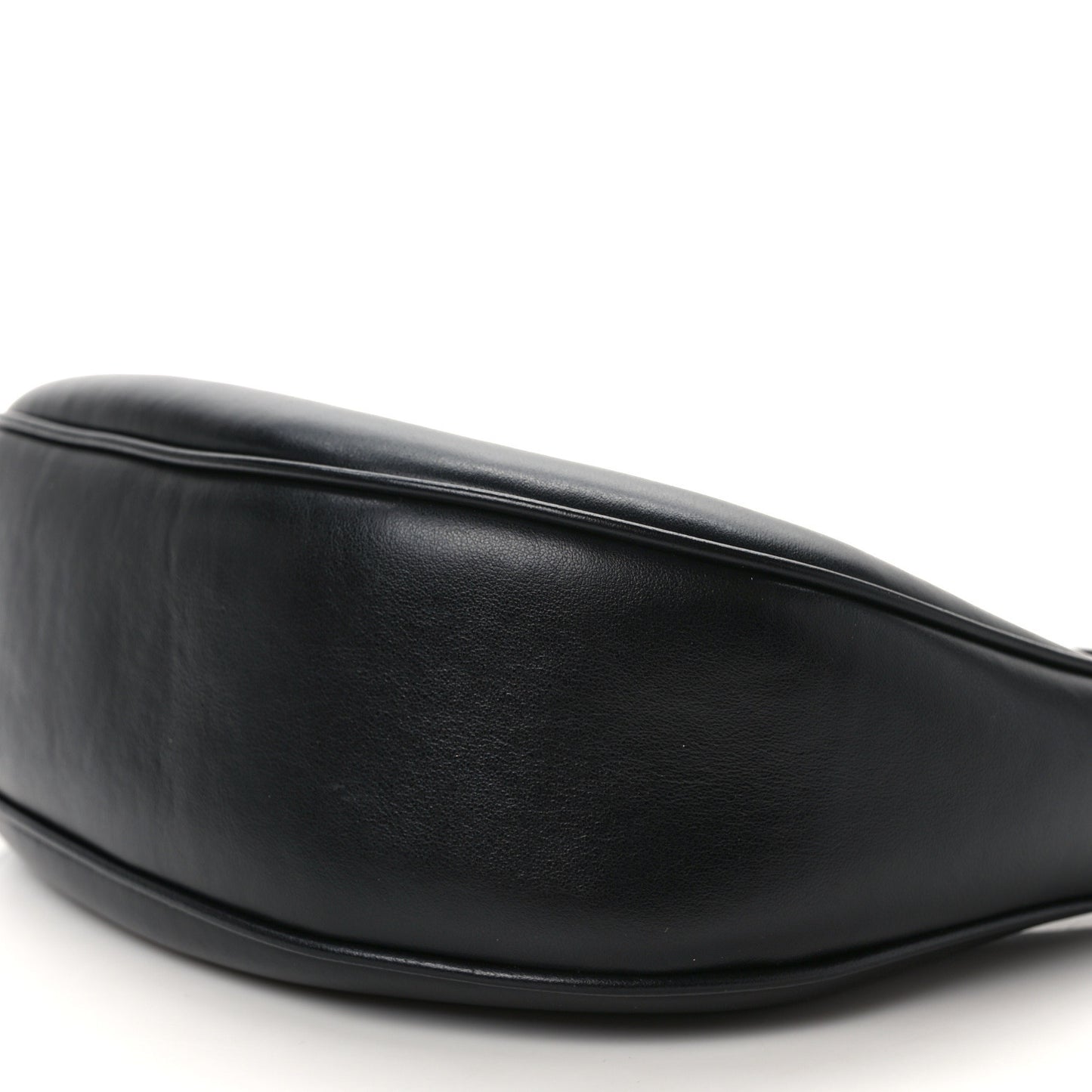 Smooth Calfskin Medium Strap Ava Triomphe Shoulder Bag Black