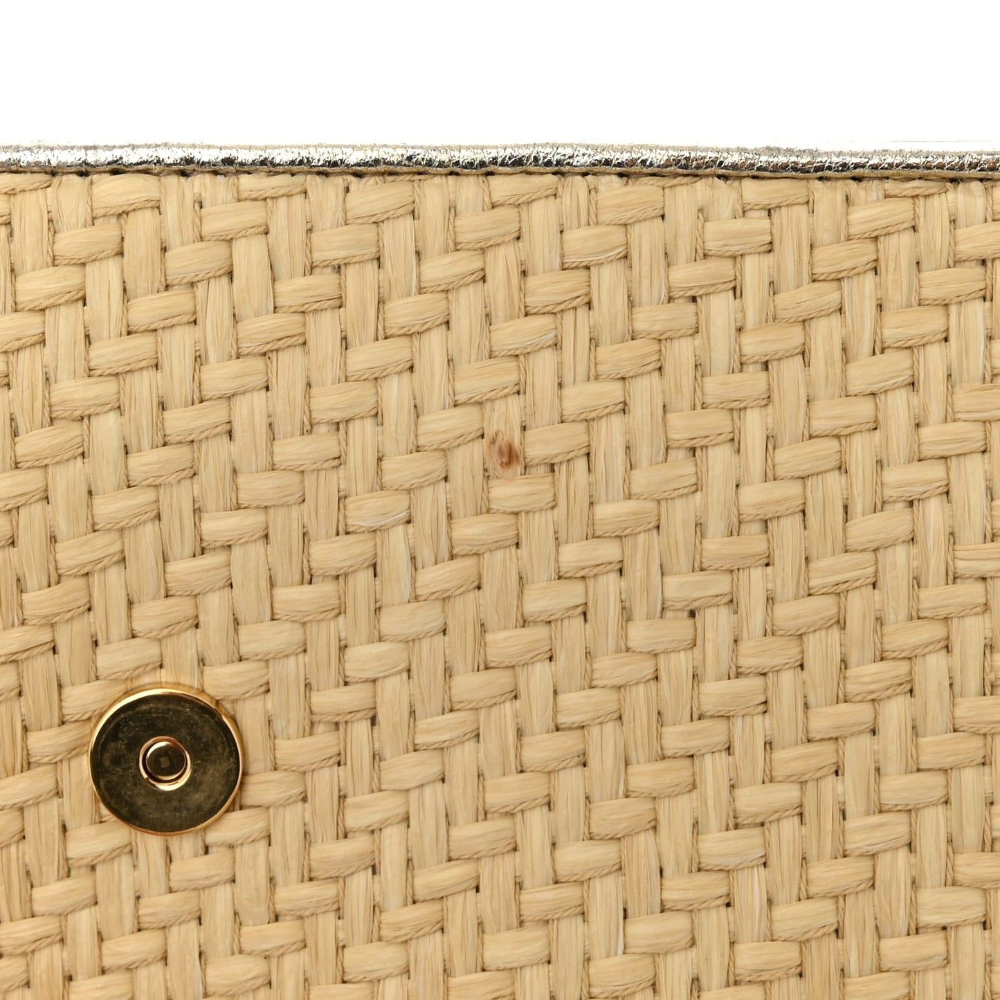 Raffia Madras Crystal Embellished Lady Shoulder Bag Naturale Pirite