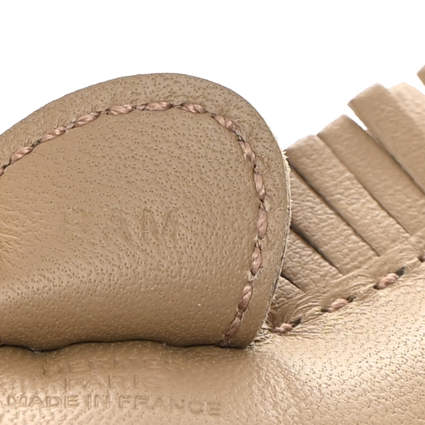 Milo Lambskin Grigri Rodeo Horse Bag Charm PM Beige Marfa
