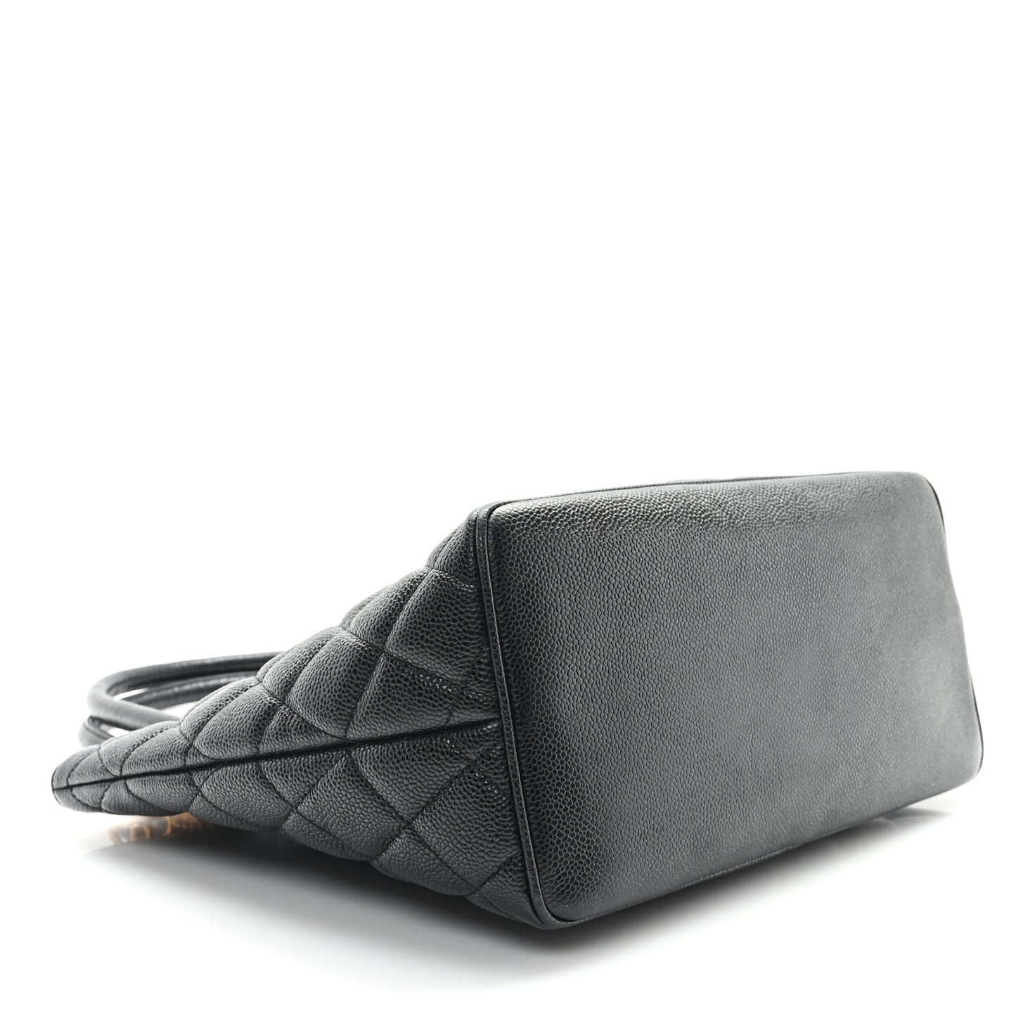 Caviar Quilted Medallion Tote Black