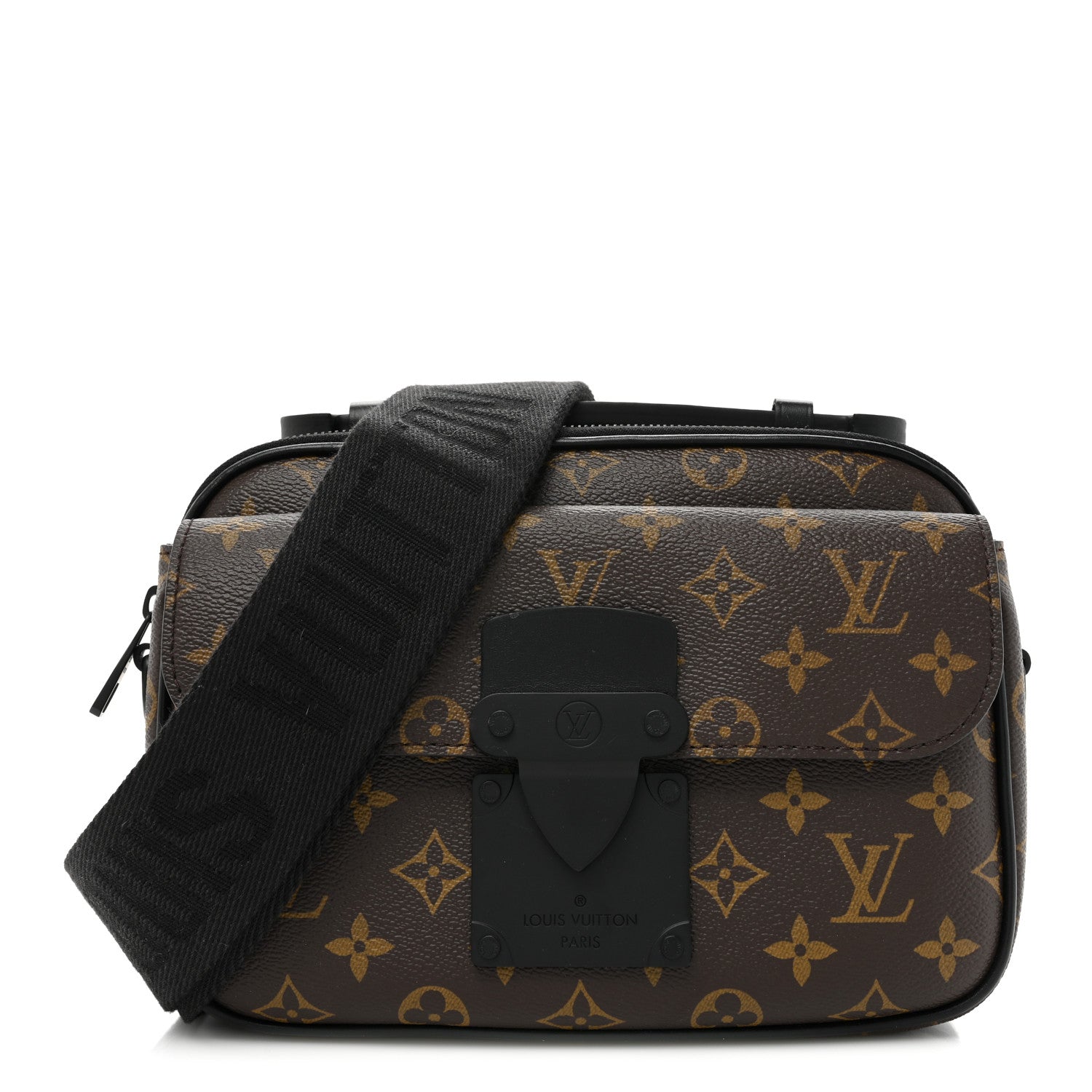 Louis Vuitton Monogram Macassar S Lock Messenger 1 of 8