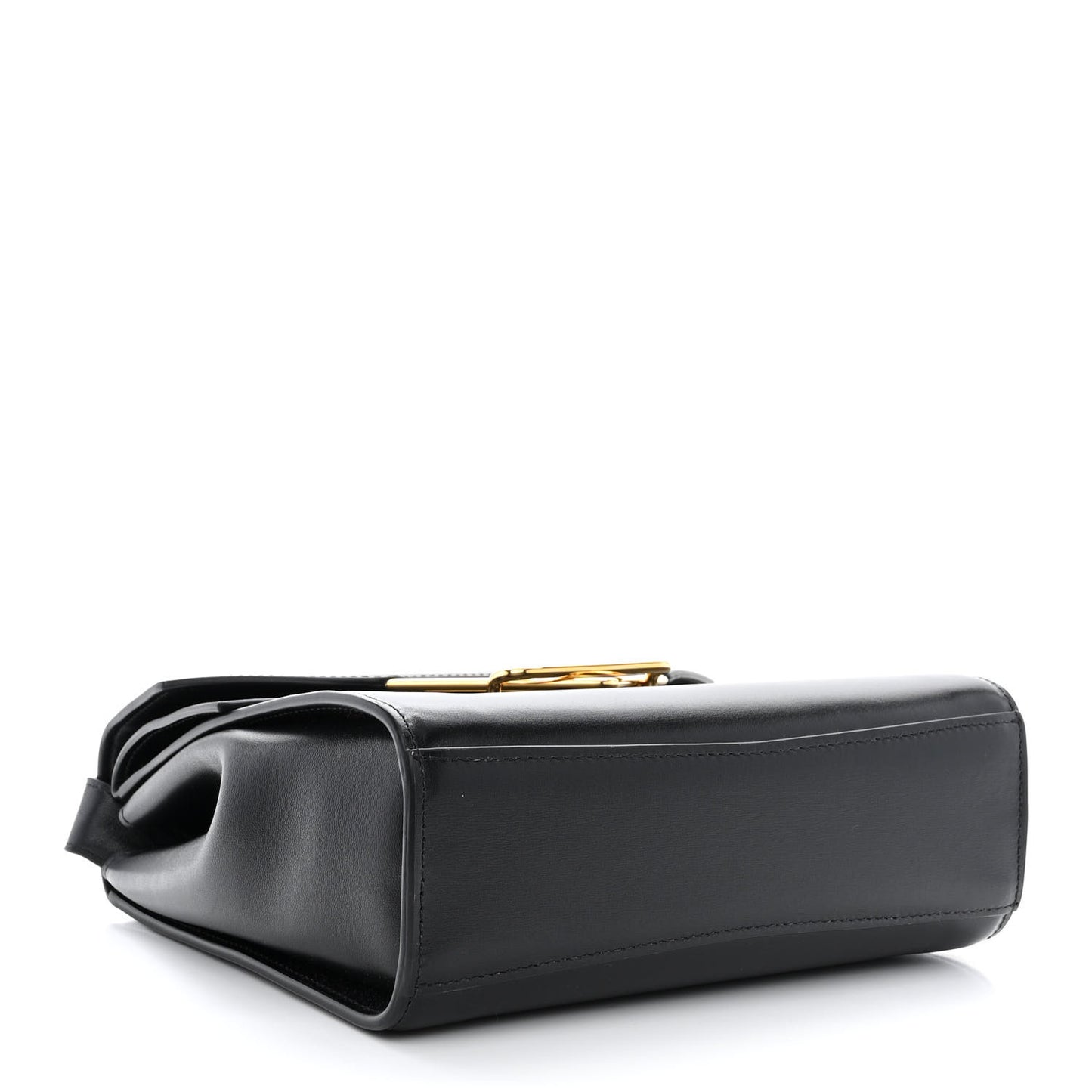 Box Calfskin Nappa Clip Bag Black