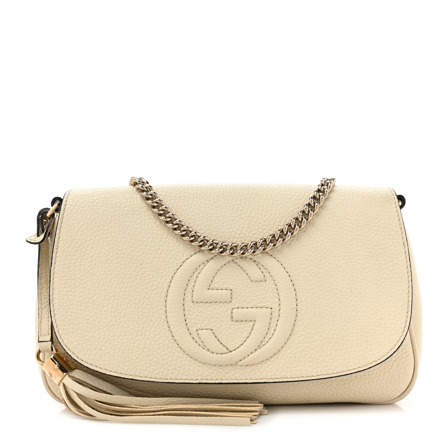 Gucci Cellarius Calfskin Medium Soho Flap Crossbody Ivoire 1 of 14