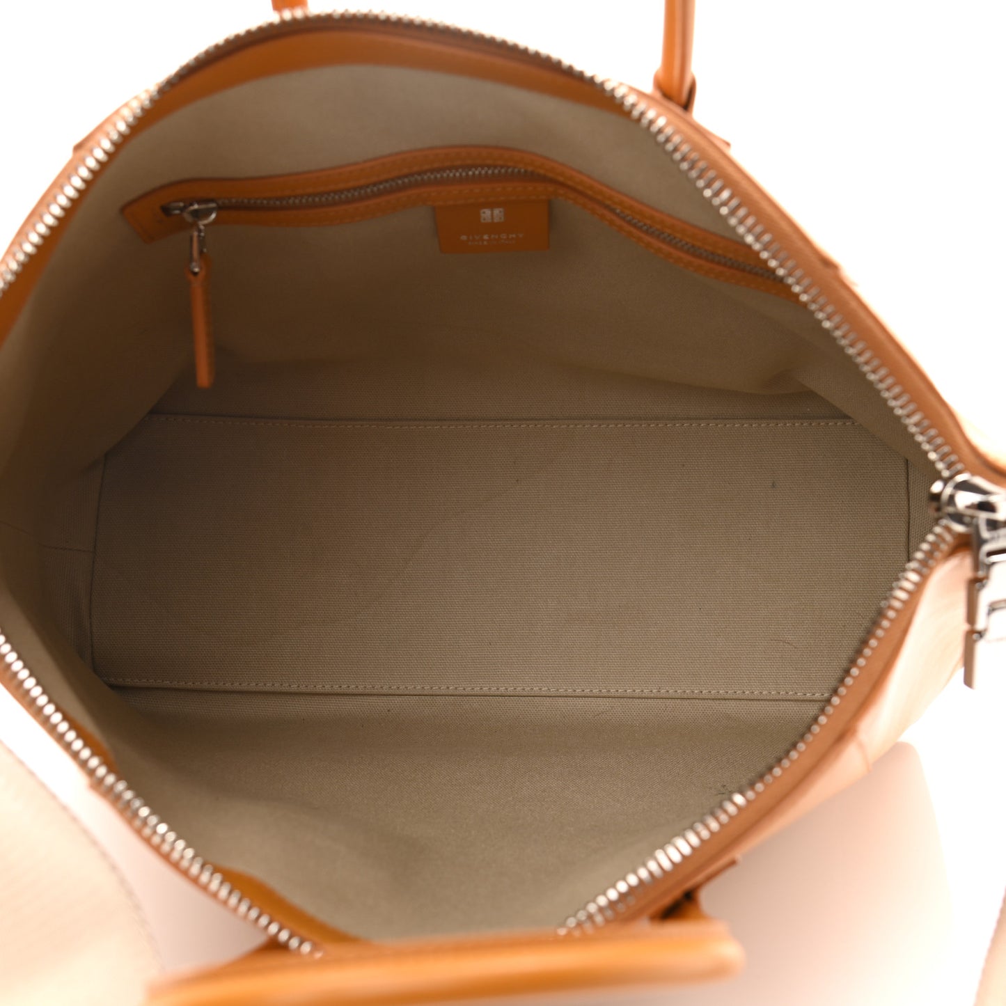 Box Calfskin Small Antigona Sport Top Handle Bag Pumpkin