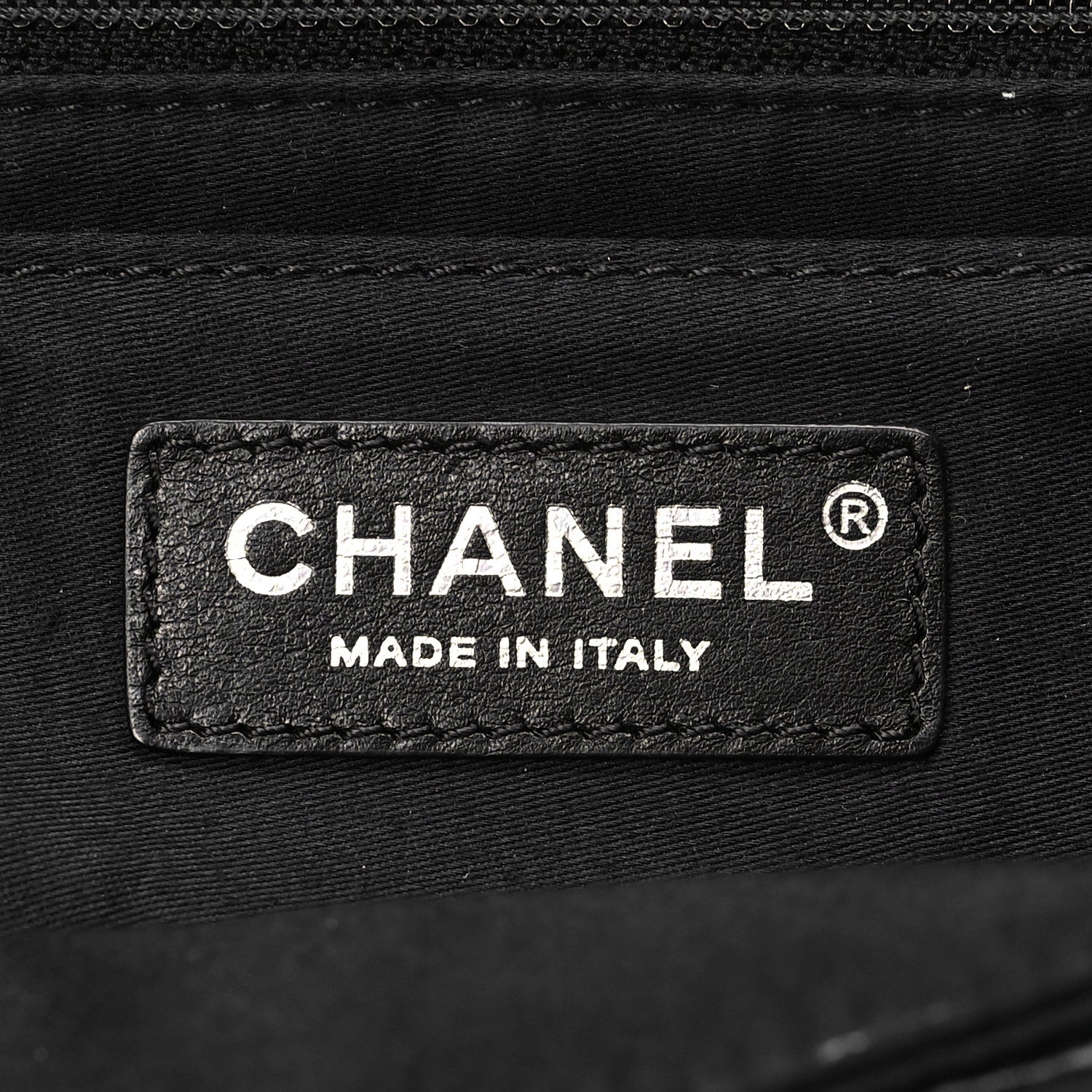 Chanel Nylon Medium Airline Buckle Flap Bag Black White 6 of 8