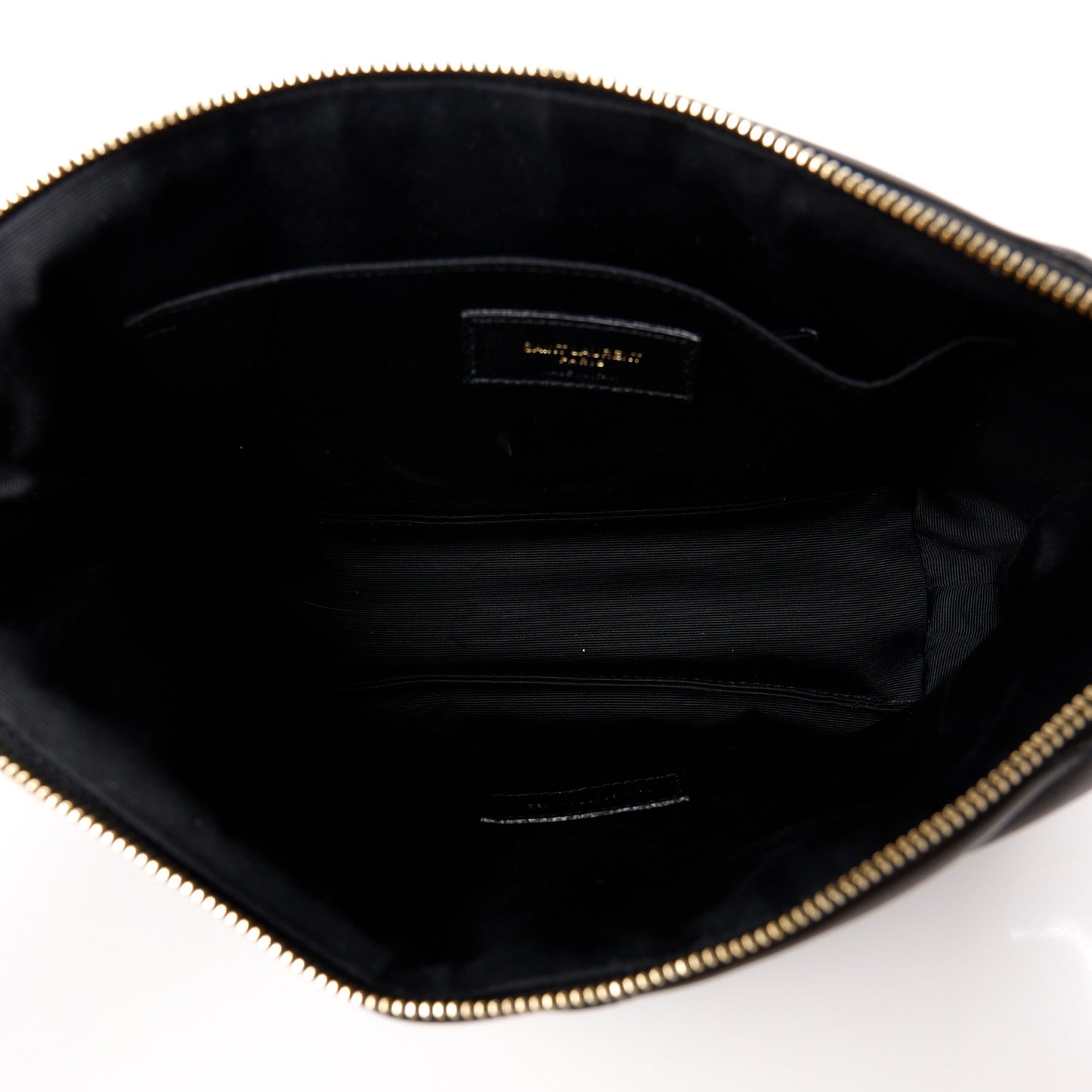 Lambskin Monogram Medium Sade Puffer Pouch Black