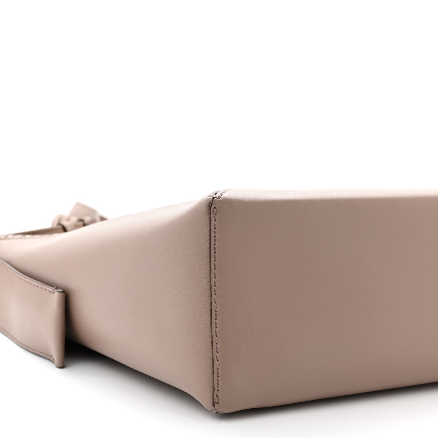 Alter Nappa Perforated Braided Shoulder Bag Brown Dark Beige