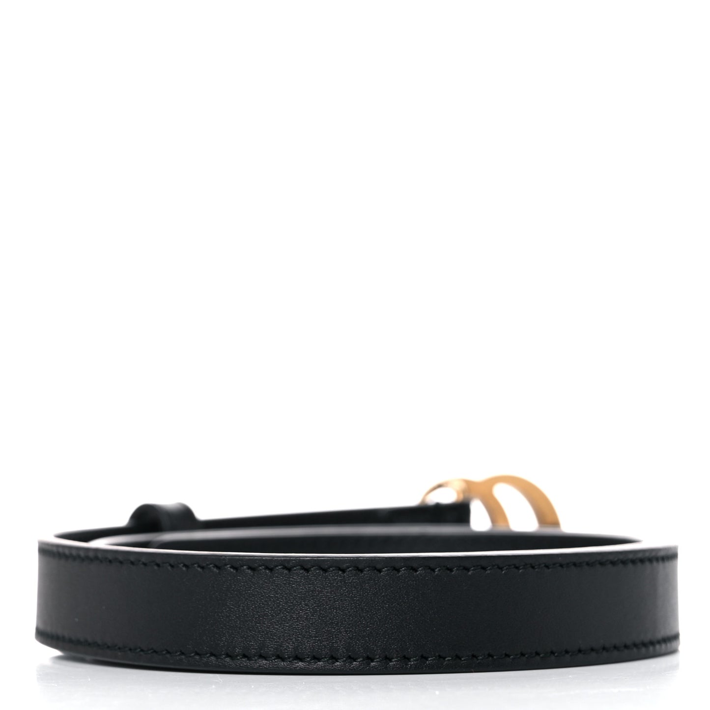Calfskin Double G 20mm Belt 65 26 Black