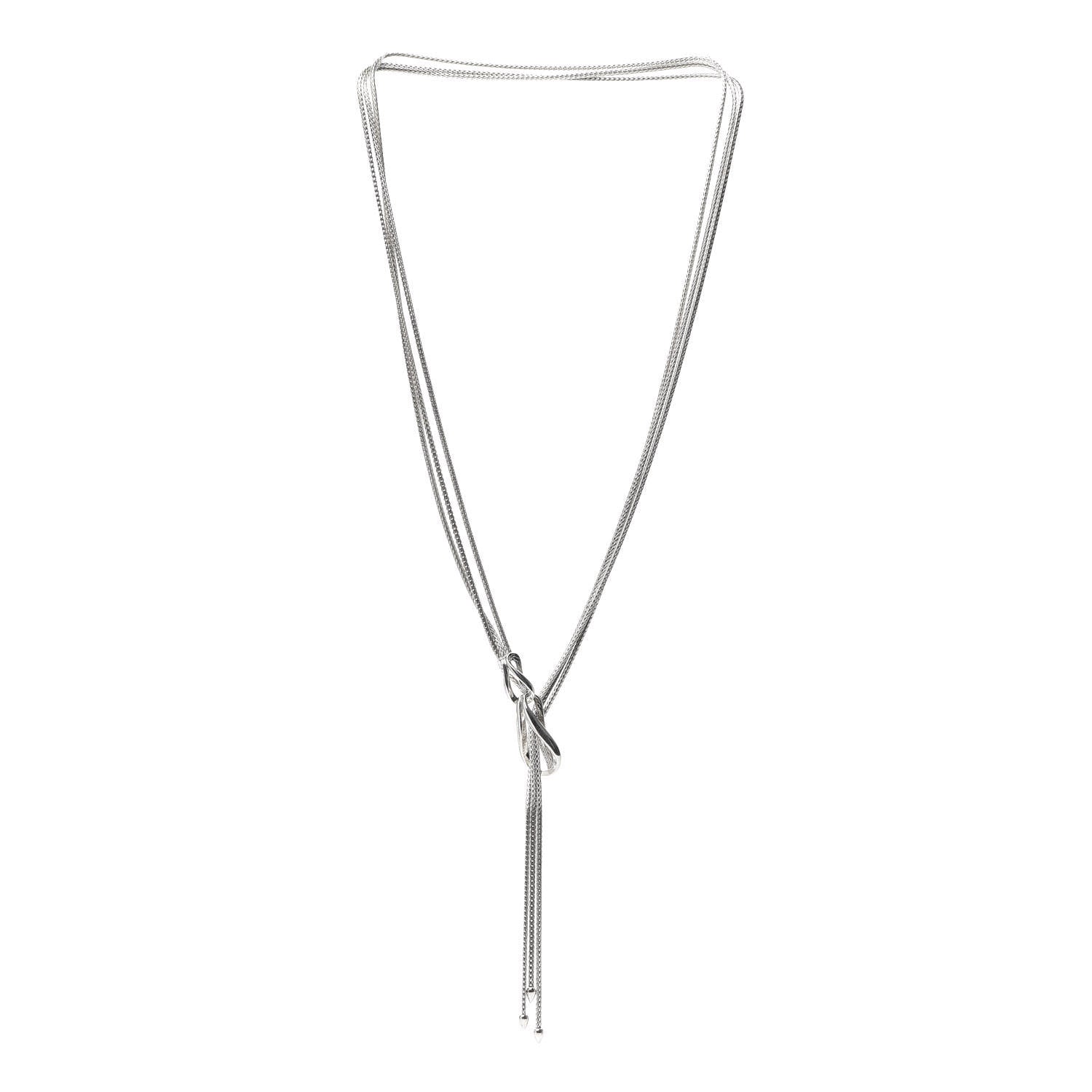 John Hardy Sterling Silver Asli Classic Chain Link Lariat Necklace 3 of 4