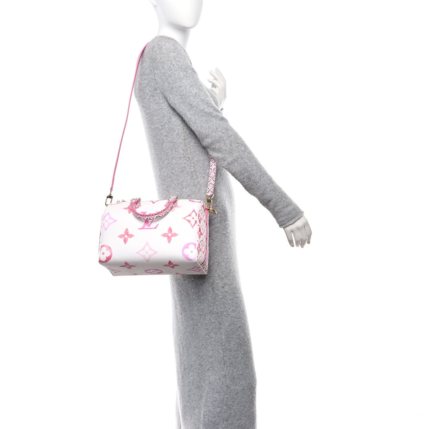 Monogram Giant By The Pool 2.0 Speedy Bandouliere 25 Rose