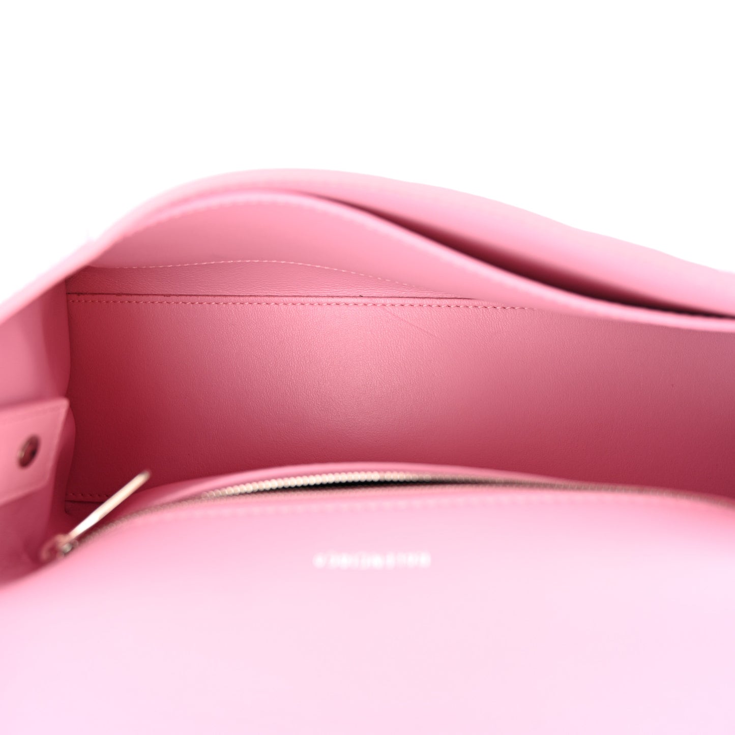 Calfskin S Downtown Shoulder Bag Candy Pink Black