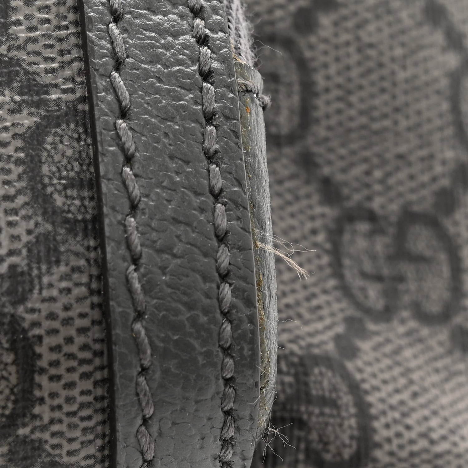 Gucci GG Supreme Monogram Textured Dollar Calfskin Ophidia Belt Bag Grey Black Graphite Grey 11 of 12