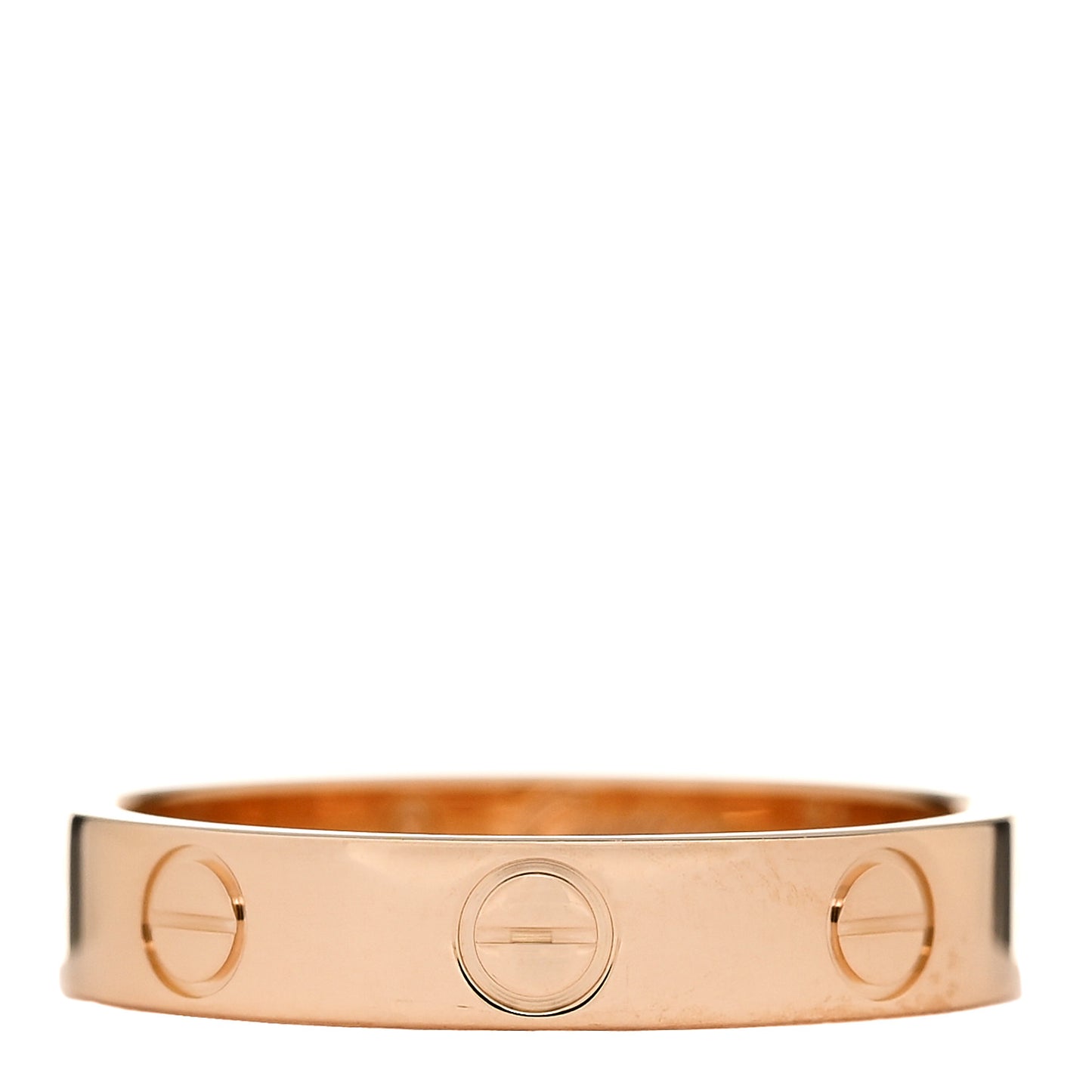 18K Pink Gold 3.5mm LOVE Wedding Band Ring 51 5.75